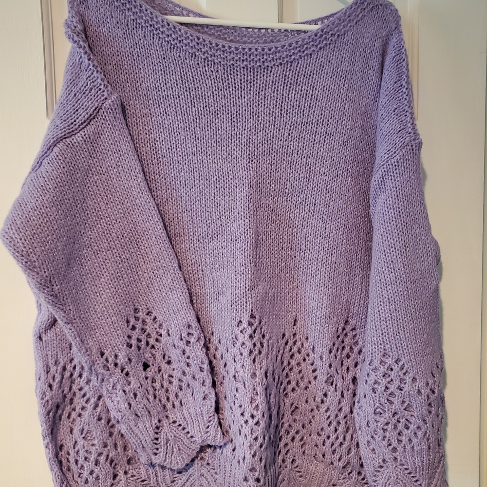 SHEIN Lilac Knit Sweater